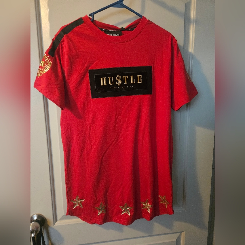 Hustle Red Graphic T-Shirt